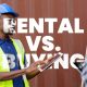 A solar installer in a safety vest and helmet discusses a rent solar system contract with a client near a solar panel installation.